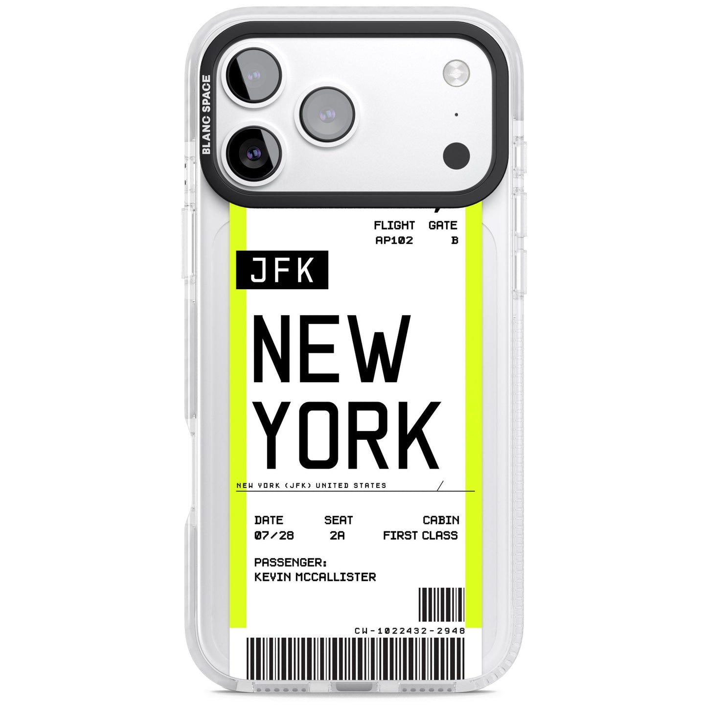 Personalised New York Boarding Pass