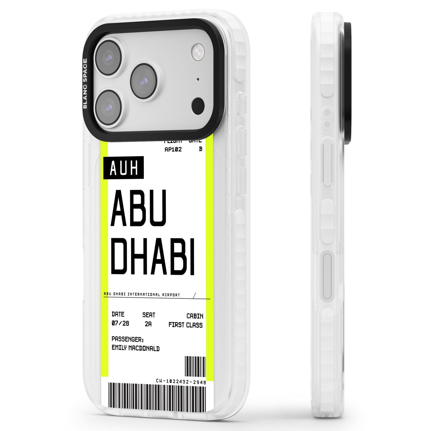 Personalised Abu Dhabi Boarding Pass