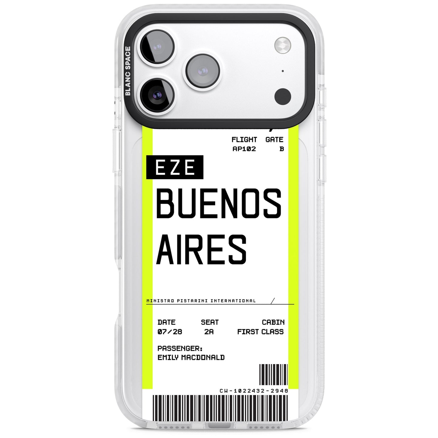 Personalised Buenos Aires Boarding Pass