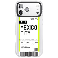 Carte d'embarquement personnalisée pour Mexico
