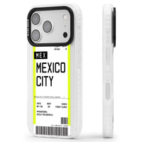 Carte d'embarquement personnalisée pour Mexico