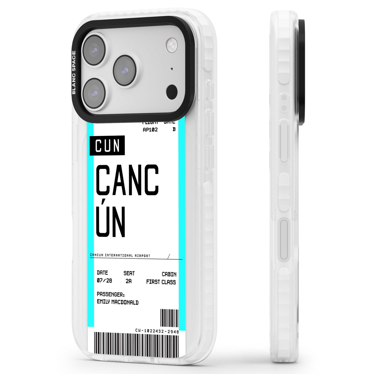 Personalised Cancún Boarding Pass