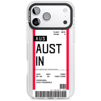Personalised Austin Boarding Pass