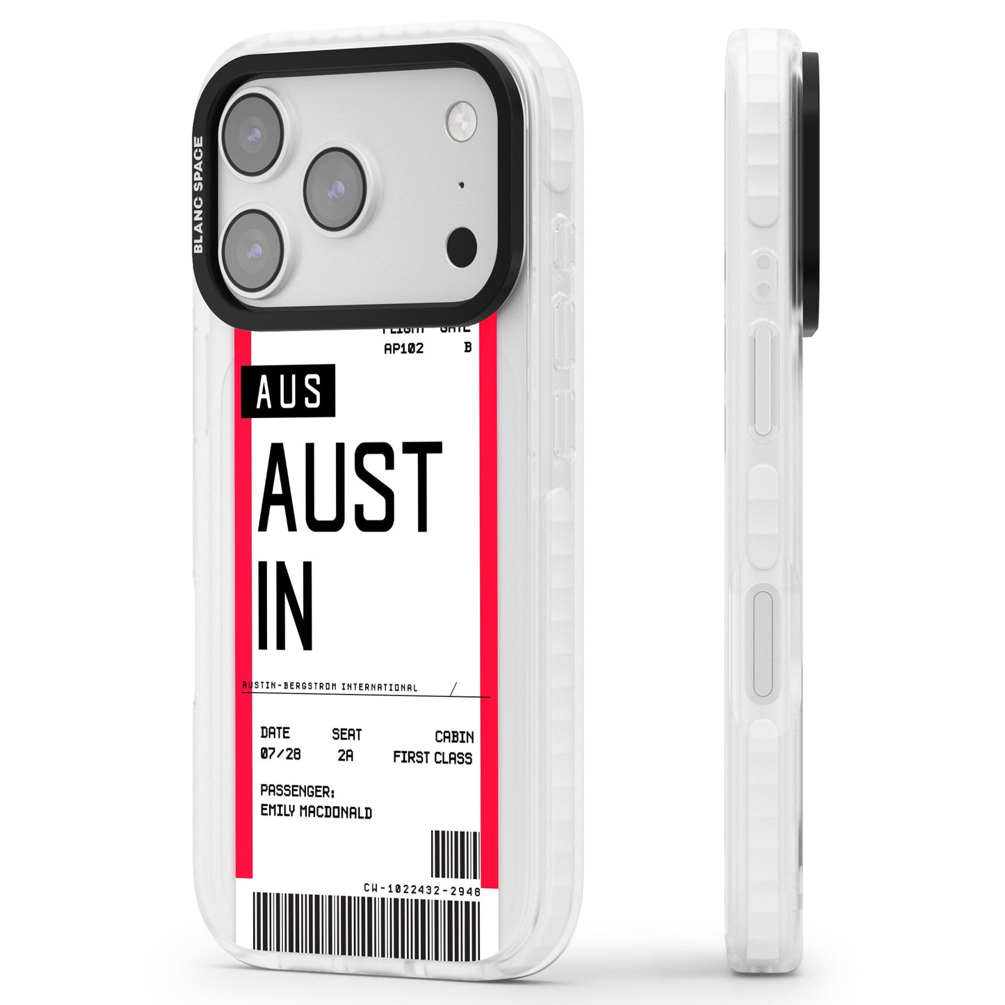 Personalised Austin Boarding Pass