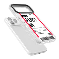 Personalised Austin Boarding Pass