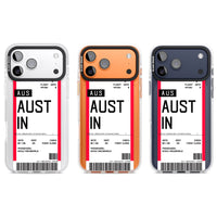 Personalised Austin Boarding Pass