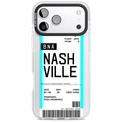 Carte d'embarquement personnalisée pour Nashville