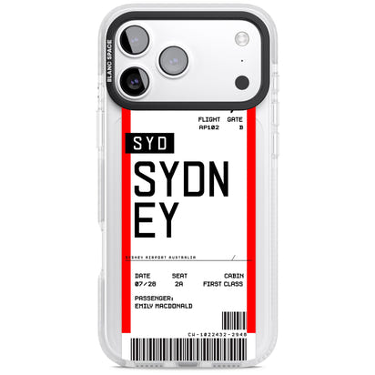 Personalised Sydney Boarding Pass