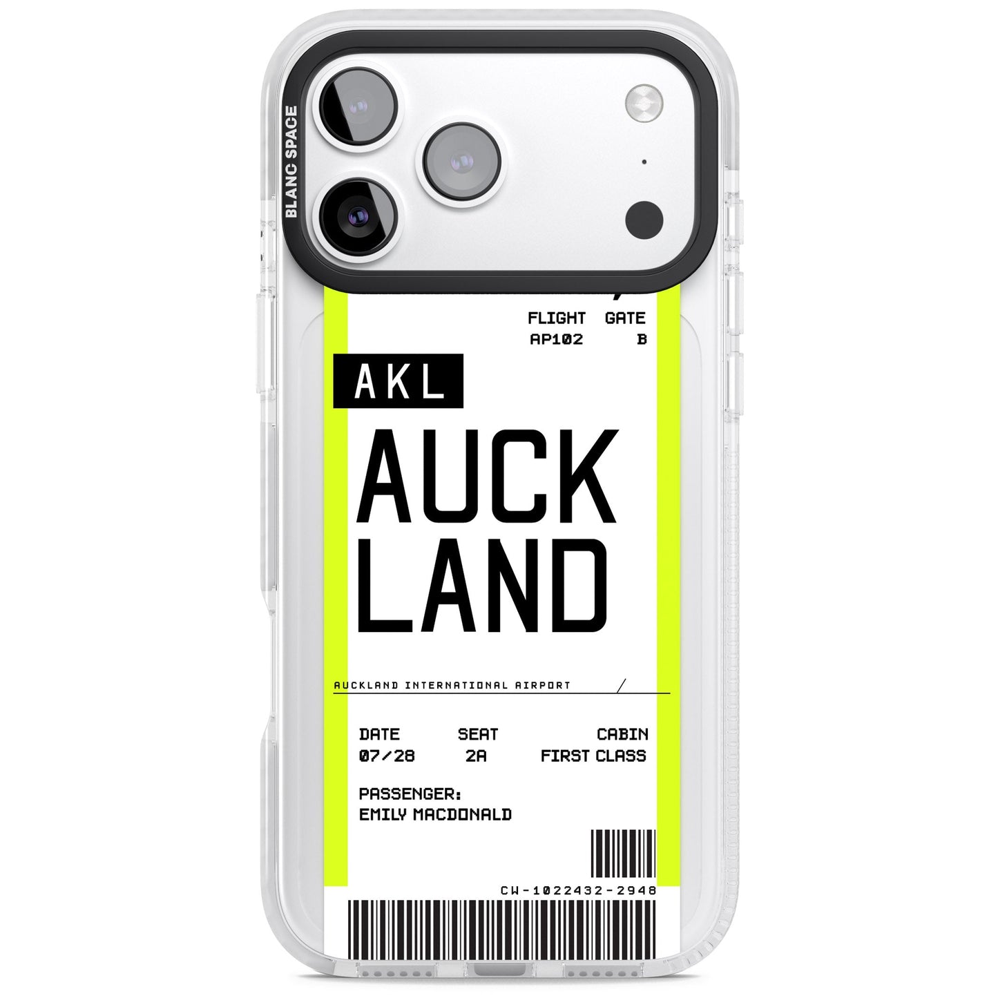 Personalised Auckland Boarding Pass