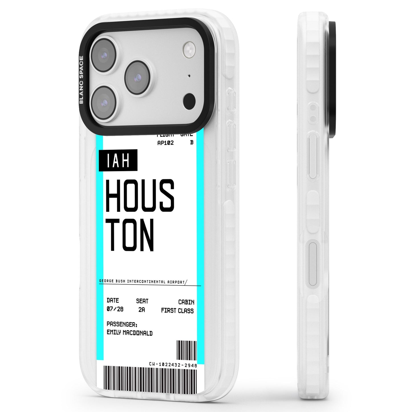 Personalised Houston Boarding Pass