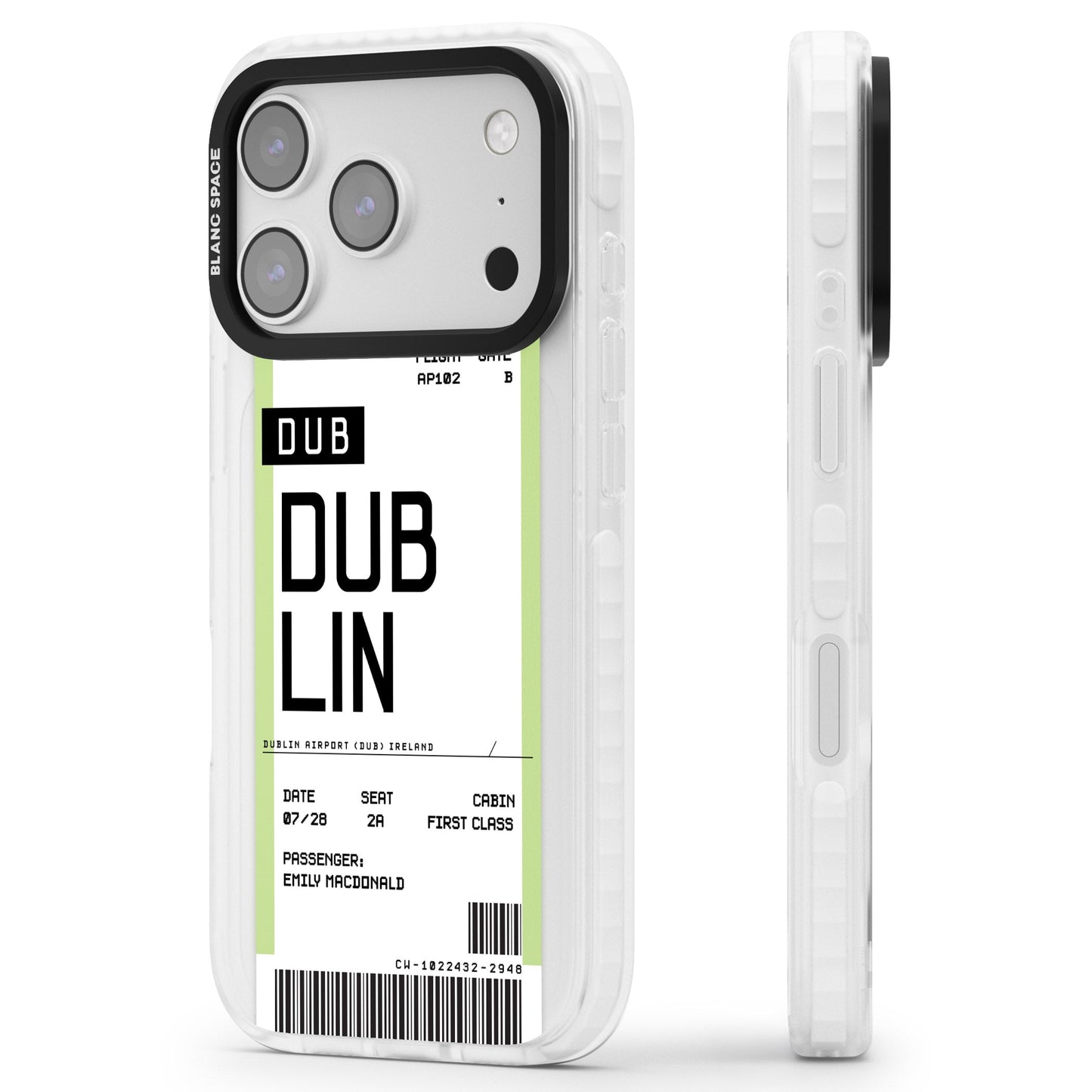 Personalised Dublin Boarding Pass