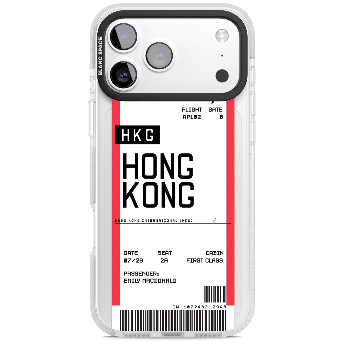 Personalised Hong Kong Boarding Pass