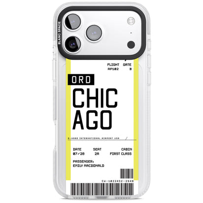 Personalised Chicago Boarding Pass