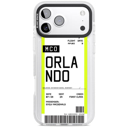 Personalised Orlando Boarding Pass