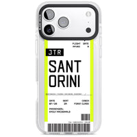 Personalisierte Bordkarte für Santorini