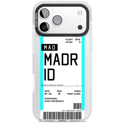 Personalised Madrid Boarding Pass