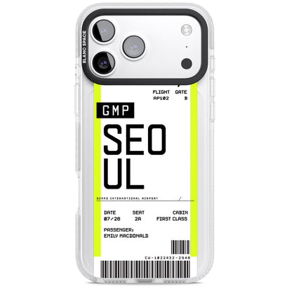 Personalised Seoul Boarding Pass