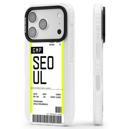 Personalised Seoul Boarding Pass