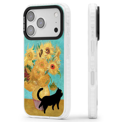 Cat with Van Gogh's Sunflowers