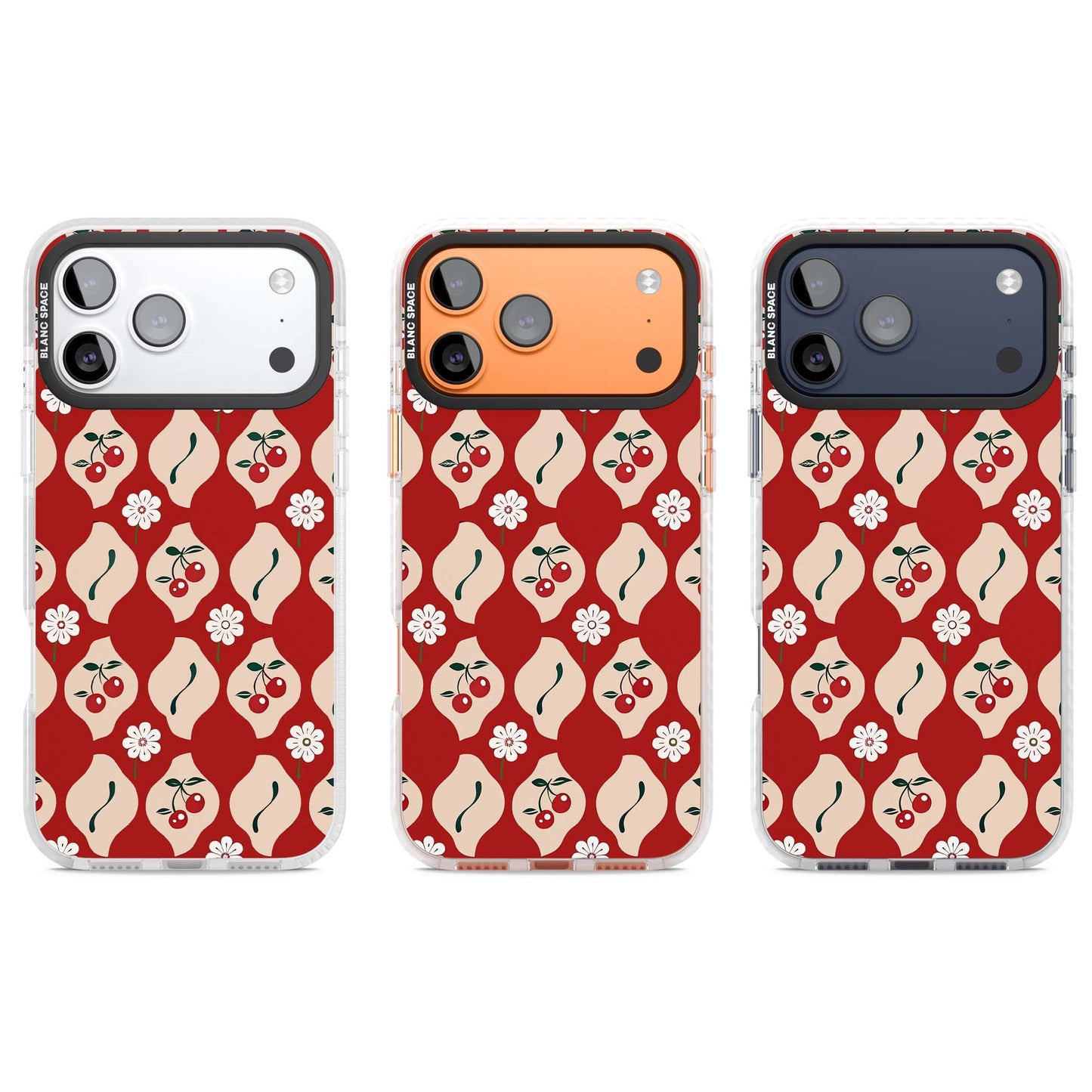 Vintage Cherry Diamond Pattern