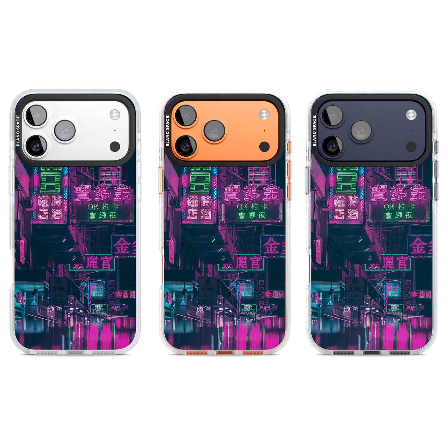 Bande nocturne au néon