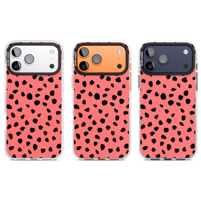 Black Dalmatian Spots On Coral