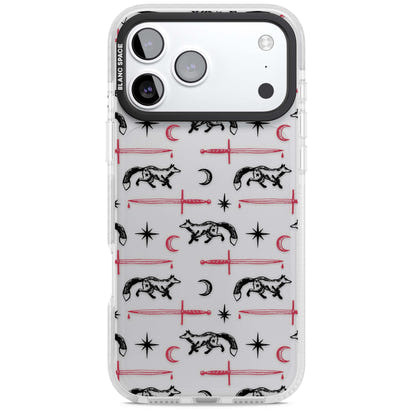 Motif renard et lame