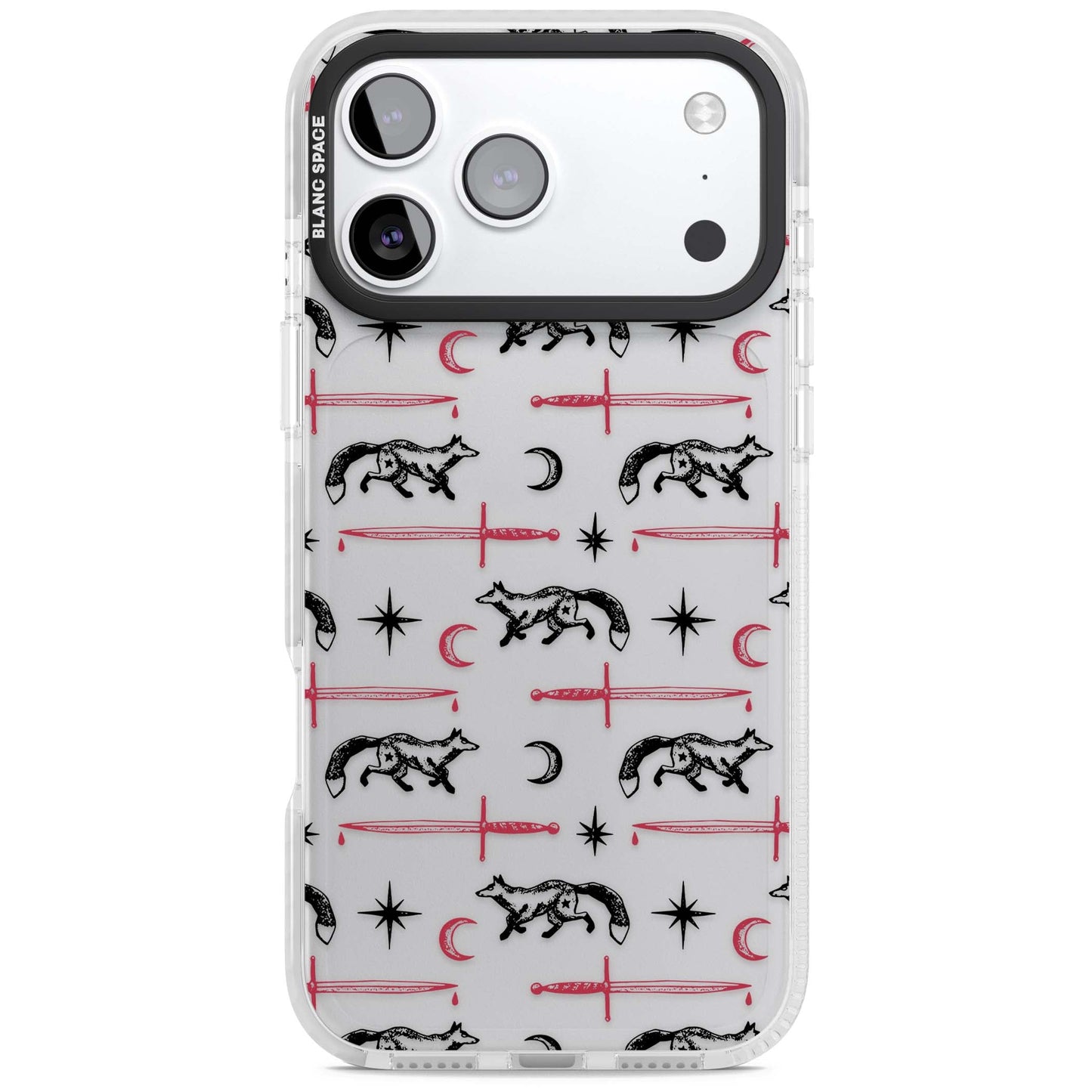 Motif renard et lame