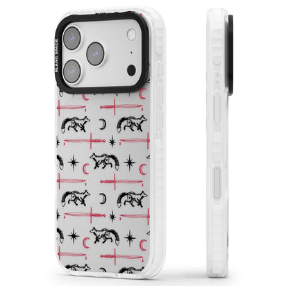 Motif renard et lame