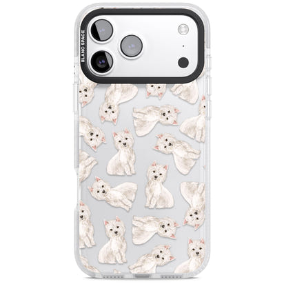 Motif de chien Westie