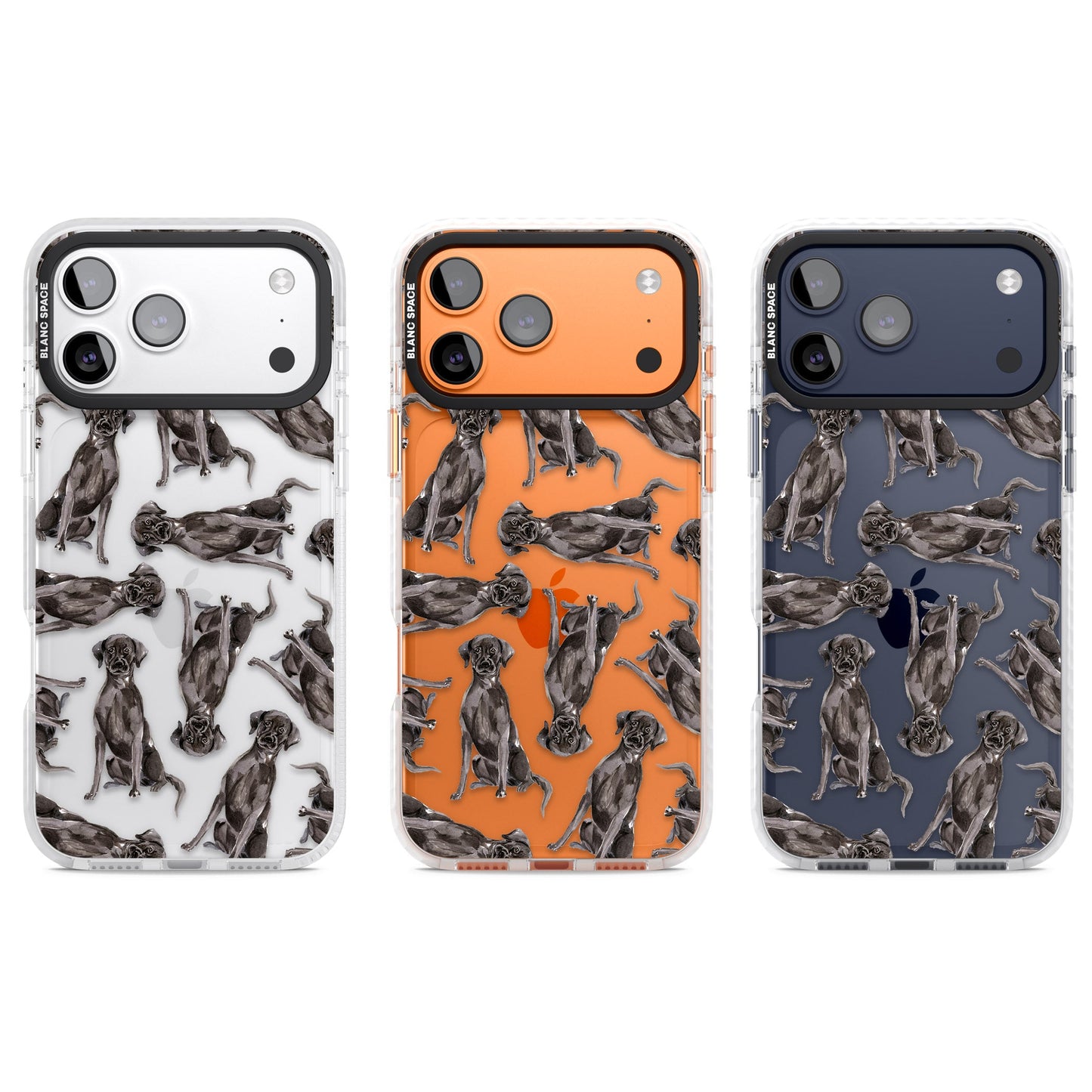 Black Labrador Watercolor Pattern