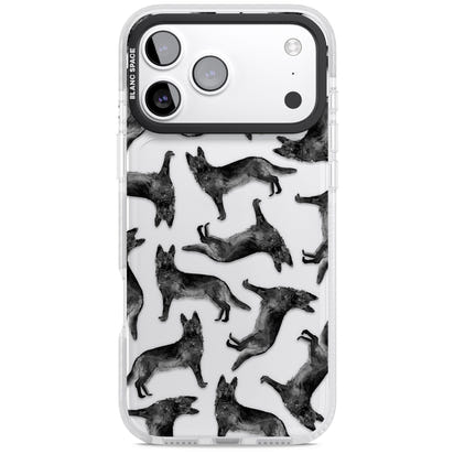German Shepherd Pattern Black