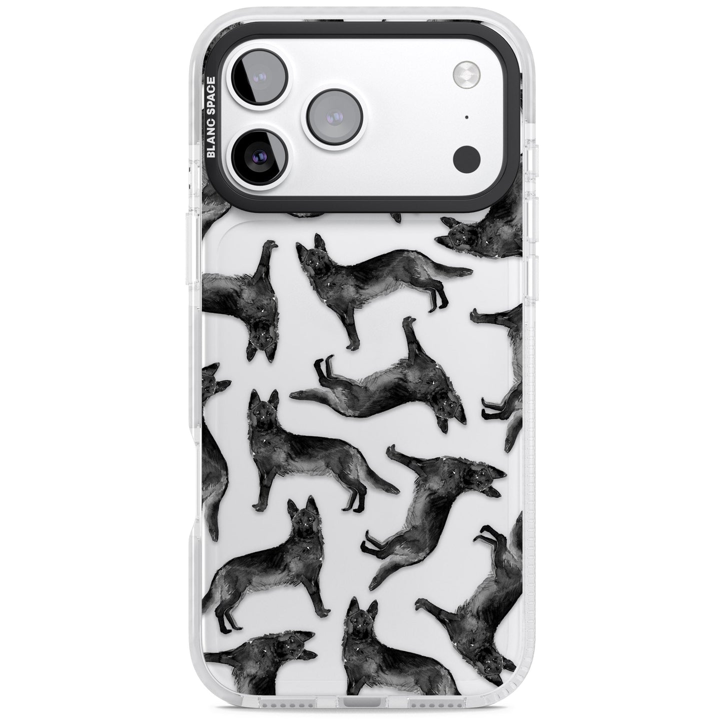 German Shepherd Pattern Black
