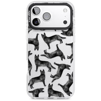 German Shepherd Pattern Black