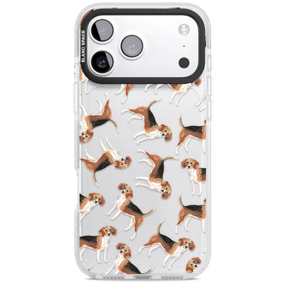 Beagle Watercolor Pattern