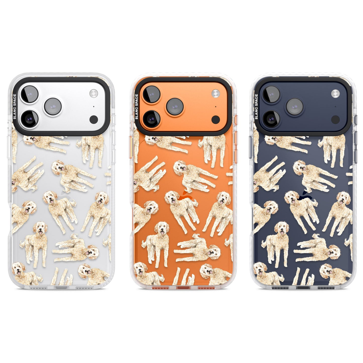 Goldendoodle Watercolour Dog Pattern