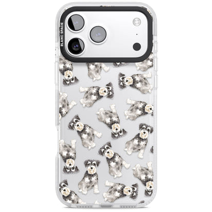 Aquarellzeichnung eines Zwergschnauzers