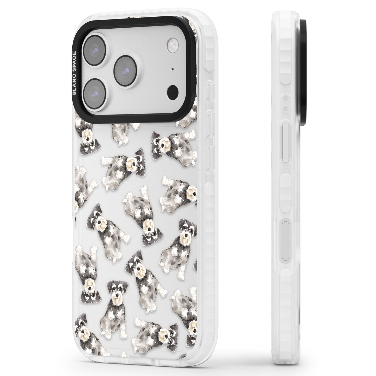 Aquarellzeichnung eines Zwergschnauzers