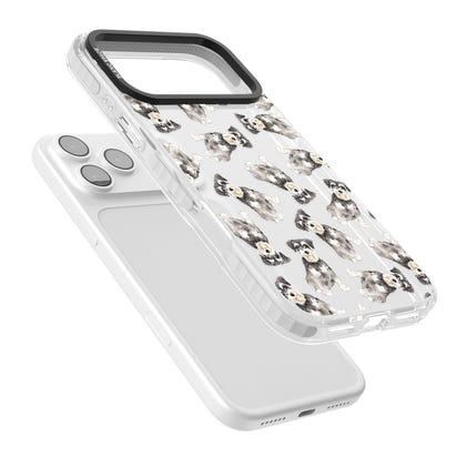 Aquarellzeichnung eines Zwergschnauzers