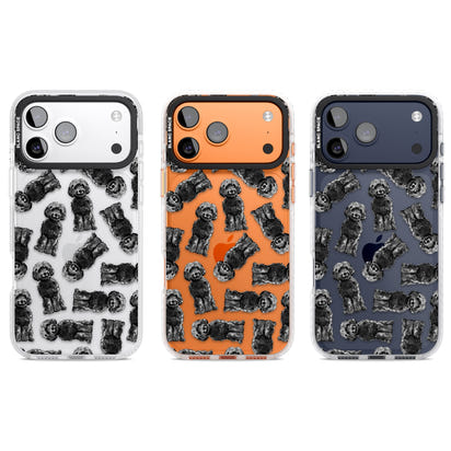 Black Cockapoo Watercolor