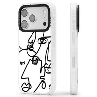 Art abstrait en noir et blanc