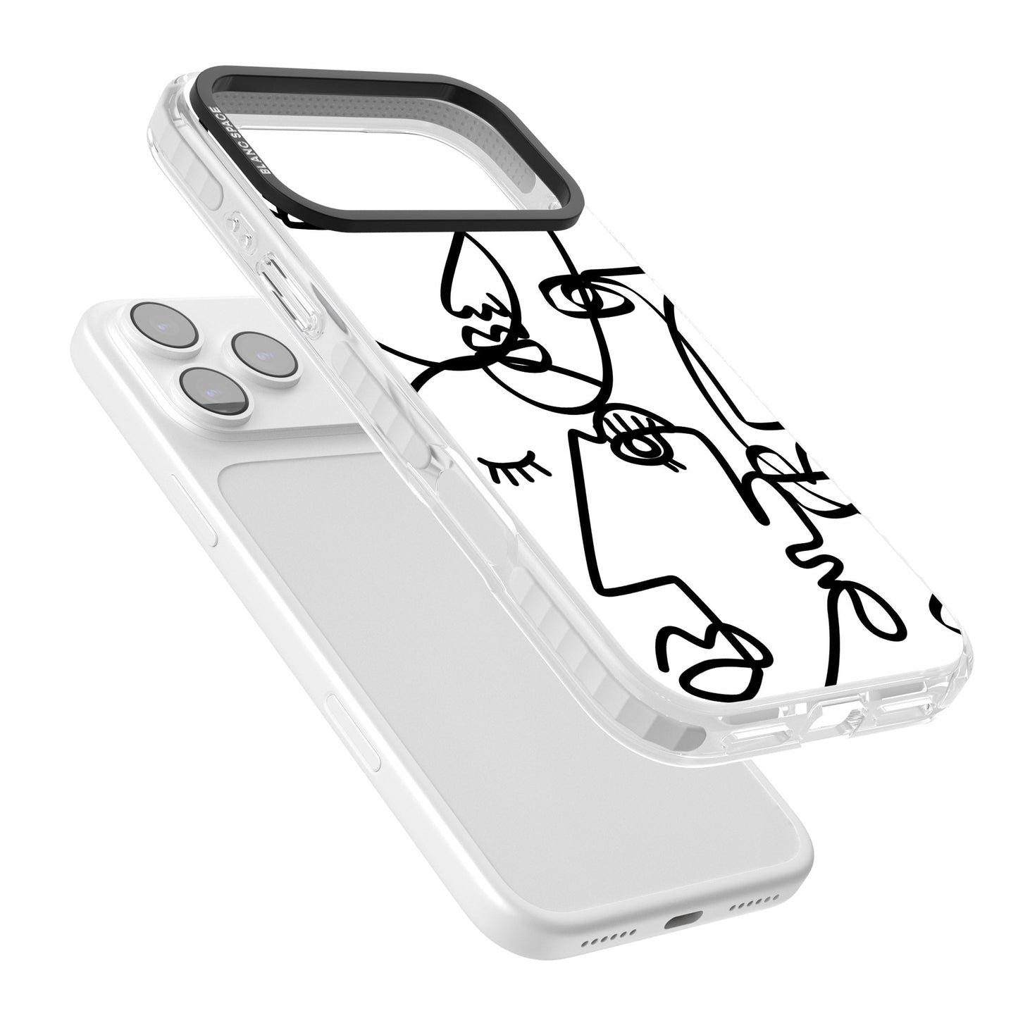 Art abstrait en noir et blanc