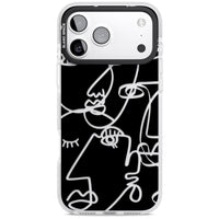 Abstract Line Art Clear Black