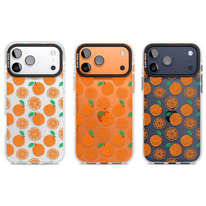 Orangefarbenes Muster