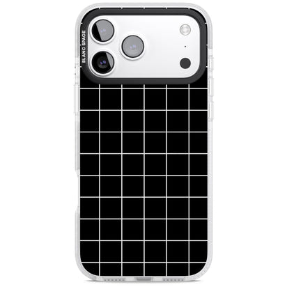 Minimalist Grid Pattern Black