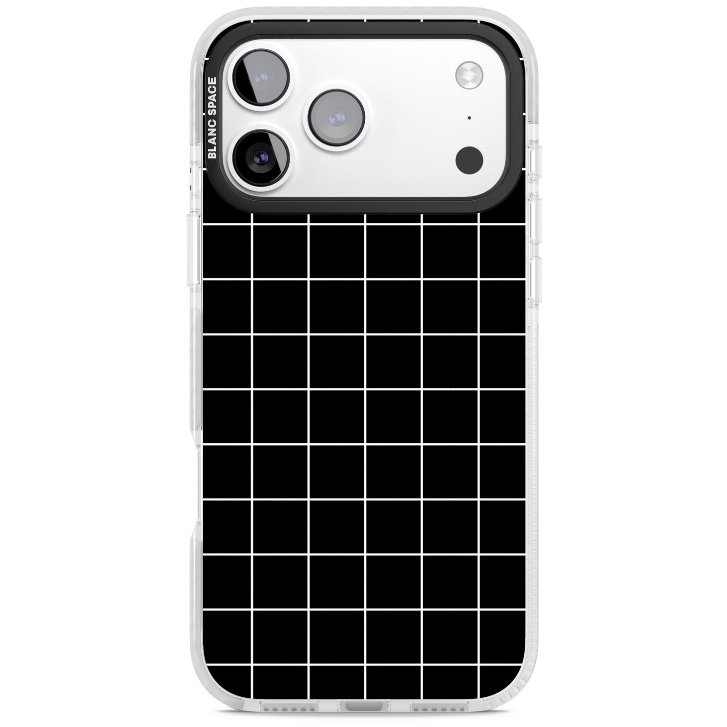 Minimalist Grid Pattern Black