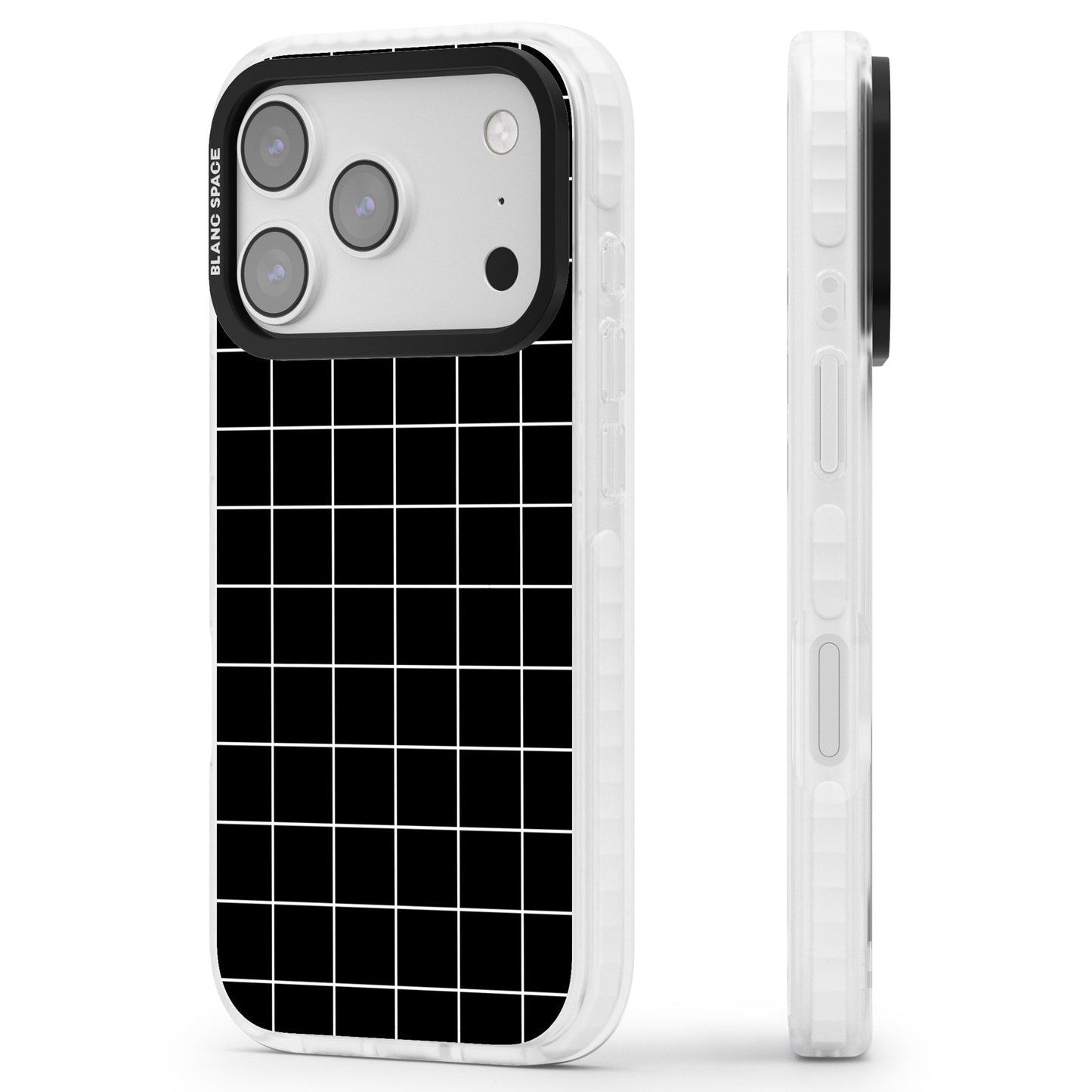 Minimalist Grid Pattern Black