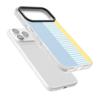 Abstract Grid Blue & Yellow