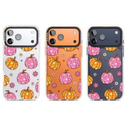 Motif de citrouilles Fleurs et Étoiles