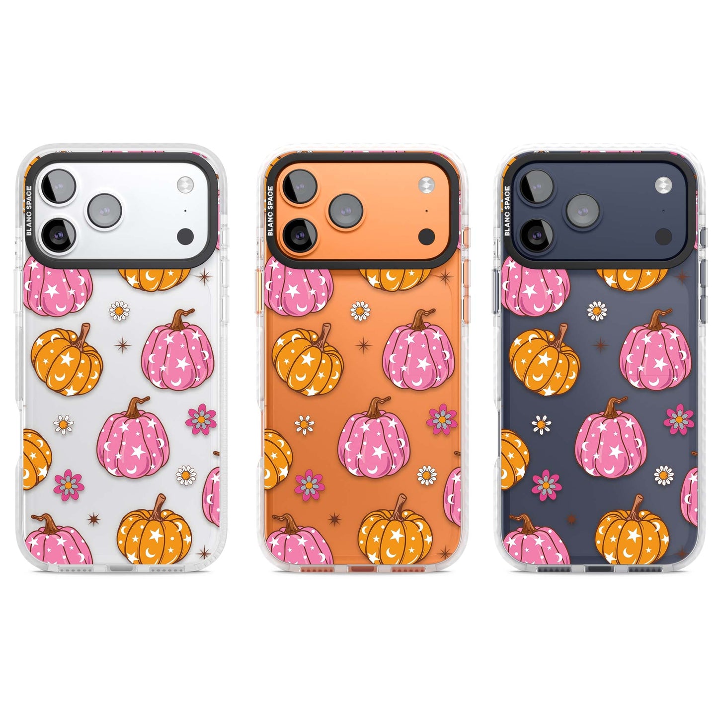 Motif de citrouilles Fleurs et Étoiles